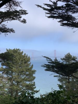 View of the Golden Gate Bridge from Lands End