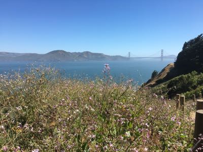 View of the Golden Gate Bridge from Lands End