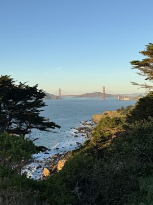 View of the Golden Gate Bridge from Lands End