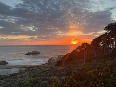 Sunset at the Sutro Baths